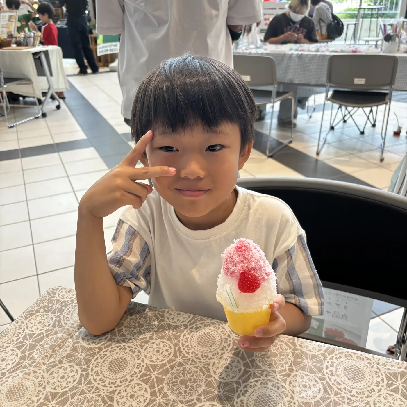クリームソーダできた!